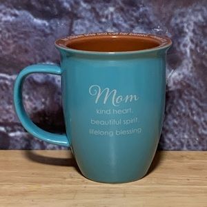 Abbey Press Gift "MOM" Proverb Turquoise Blue Cup